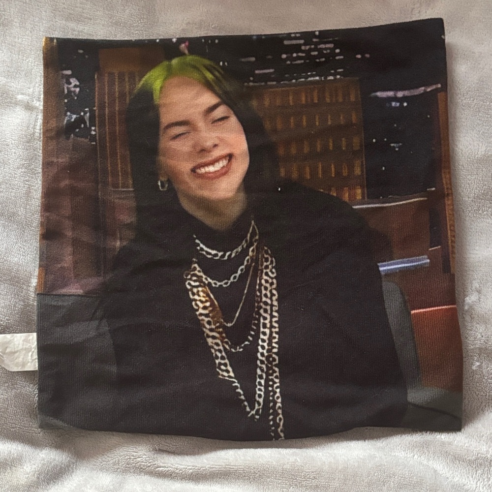 Amazon Billie Eilish pillow case 12x12